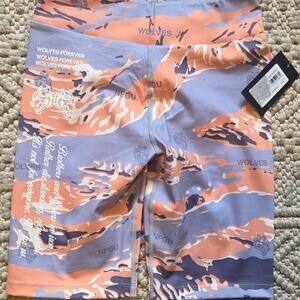 Darc Sport Orange Camo Training Shorts Size Small 104/500 NWT